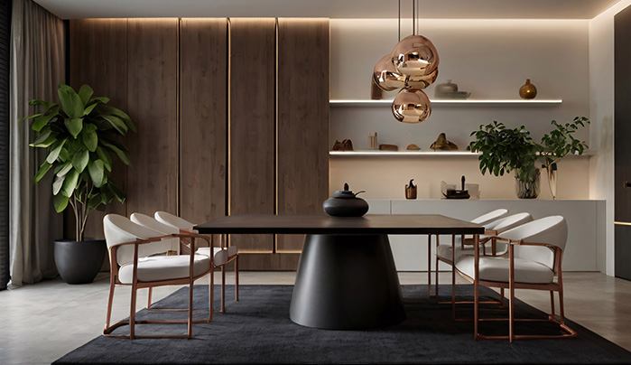Modern plywood dining table - CenturyPly