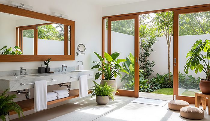 Sliding PVC Doors - PVC bathroom door designs