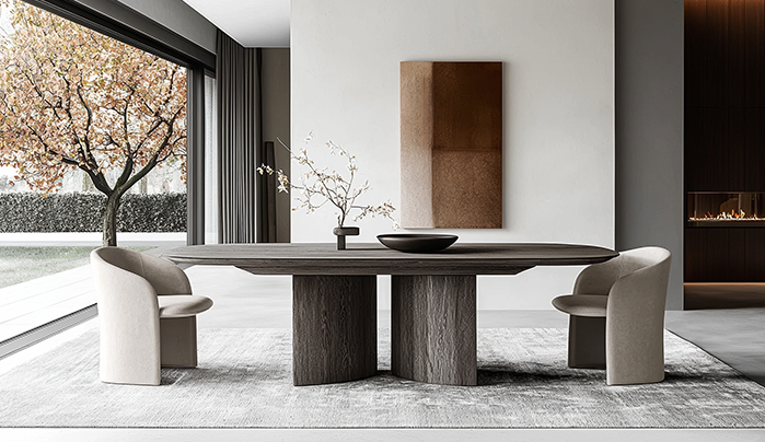 Modern veneer dining table - CenturyPly