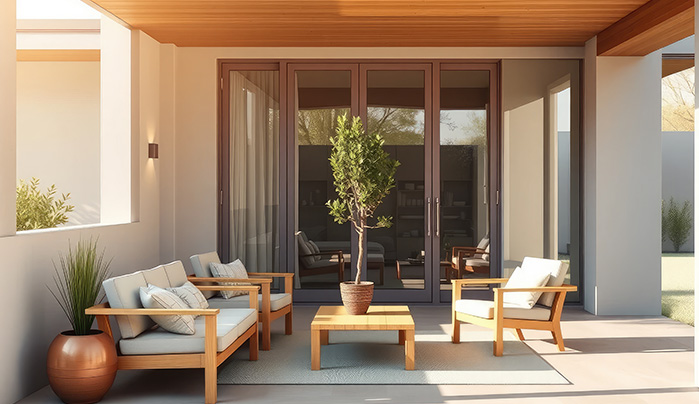 Two-Toned Doors - Plywood door design
