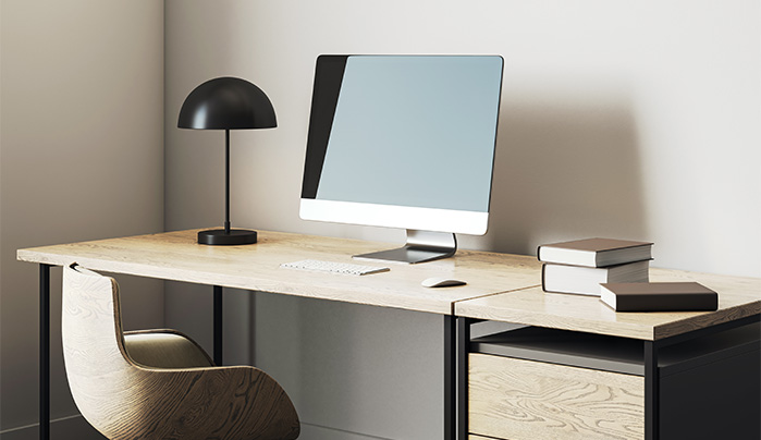 Corner Nook Office-Beautiful Home Office Designs