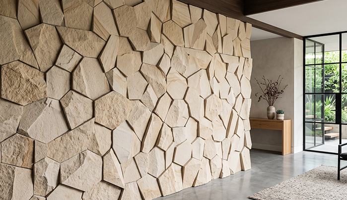 Stone-Look Laminate Panels - Wall Panelling Designs
