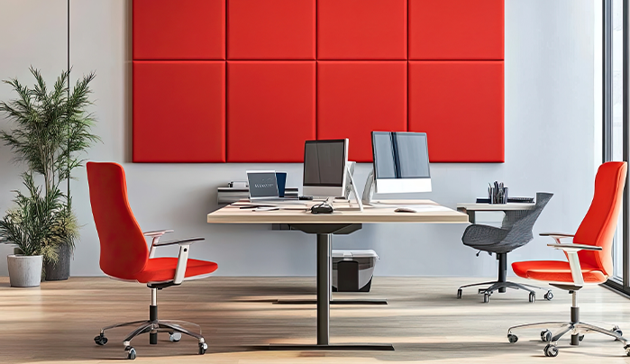 Creative Wall Panels - Small Office Design