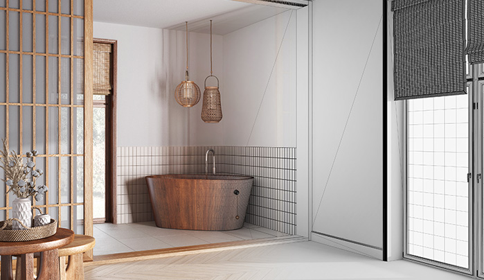 Unfinished Wooden Door-Bathroom Door Designs