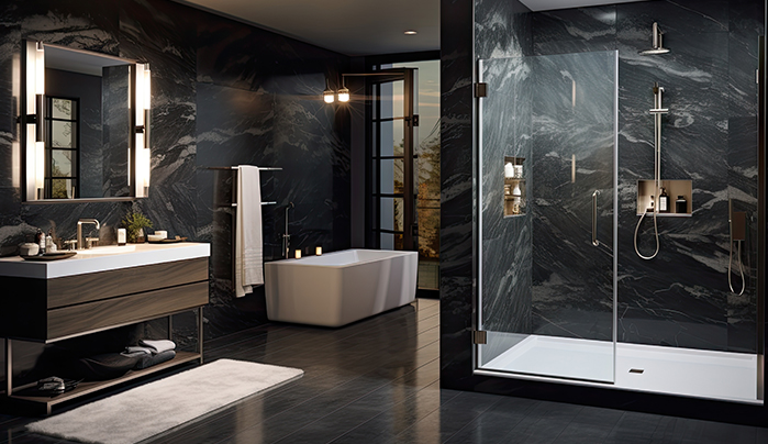 Printed PVC Doors - PVC bathroom door designs
