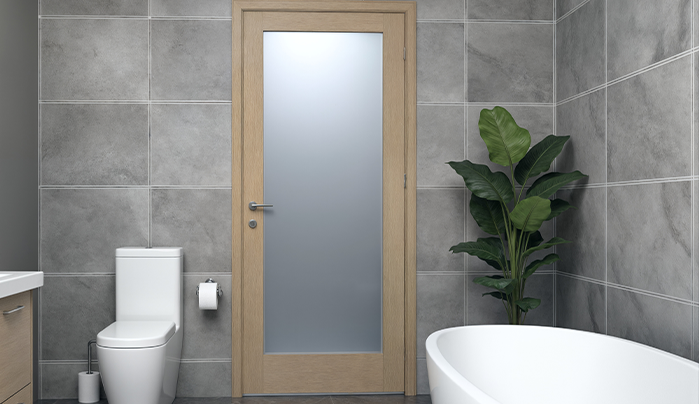 Glass and Wooden Hybrid Door - CenturyPly