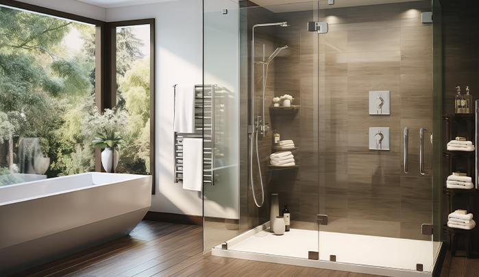 Speak Simplicity With Swing Door-Bathroom Door Designs