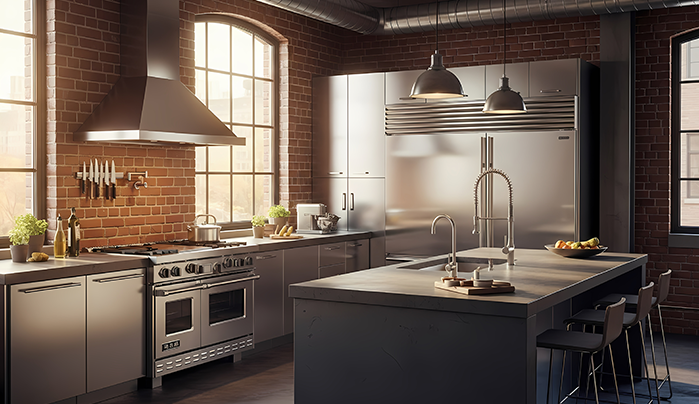 Urban Industrial-Elegant Kitchen Design Styles