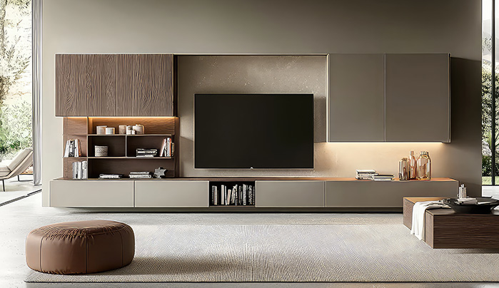TV Unit Partition- Living Room Divider Ideas