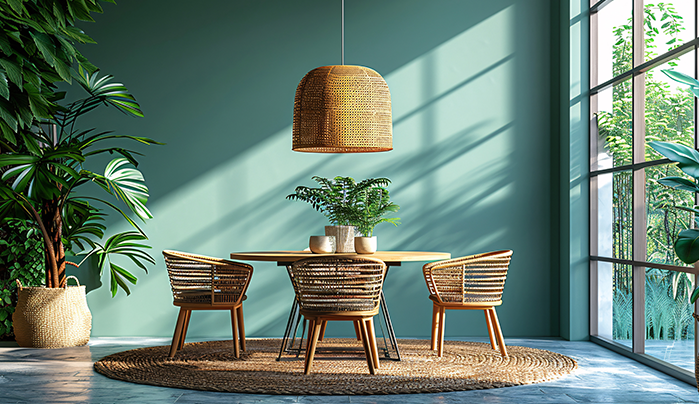 Statement Lighting-Creative Small Dining Room Designs