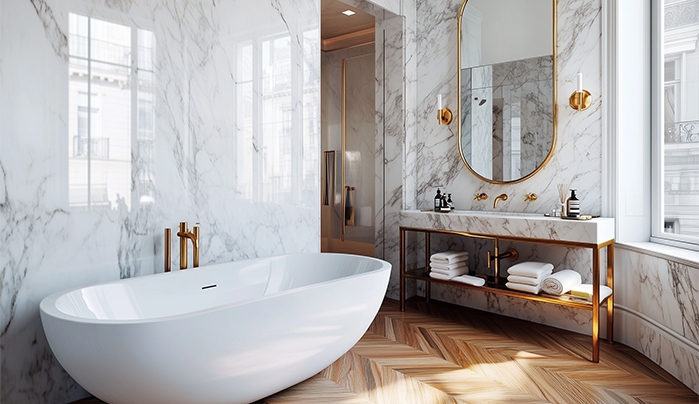 Classic French Style-Bathroom Door Designs