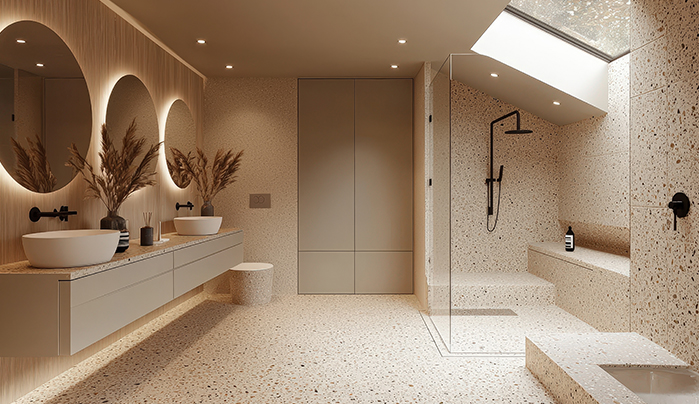 Dual-Tone PVC Doors - PVC bathroom door designs