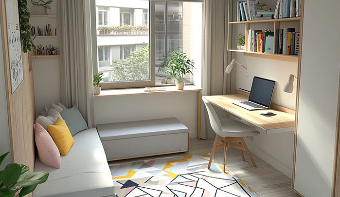 Dual-Zone Workstations-Beautiful Home Office Designs