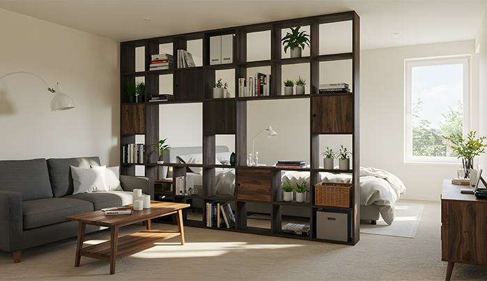 Modular Shelving & Bench Combo - Study Room Design