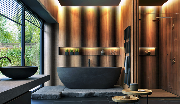 Textured PVC Doors - PVC bathroom door designs