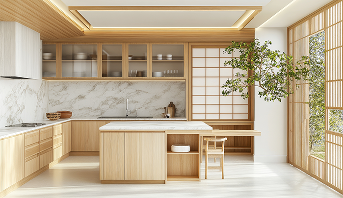 Japandi Fusion-Elegant Kitchen Design Styles