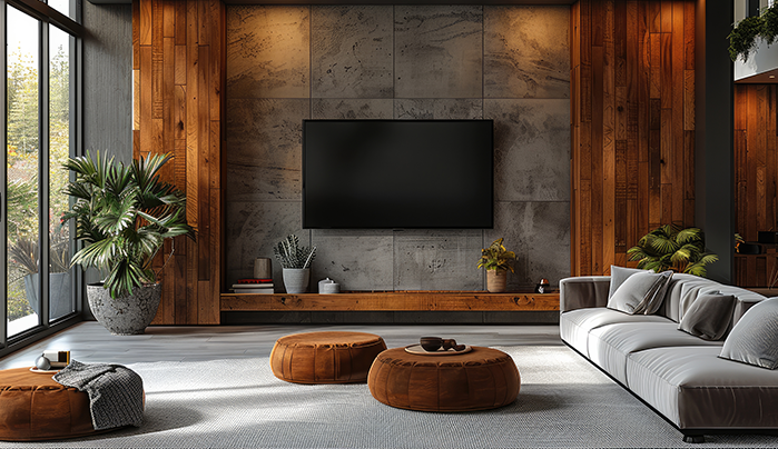 Senzura veneer for TV unit - CenturyPly