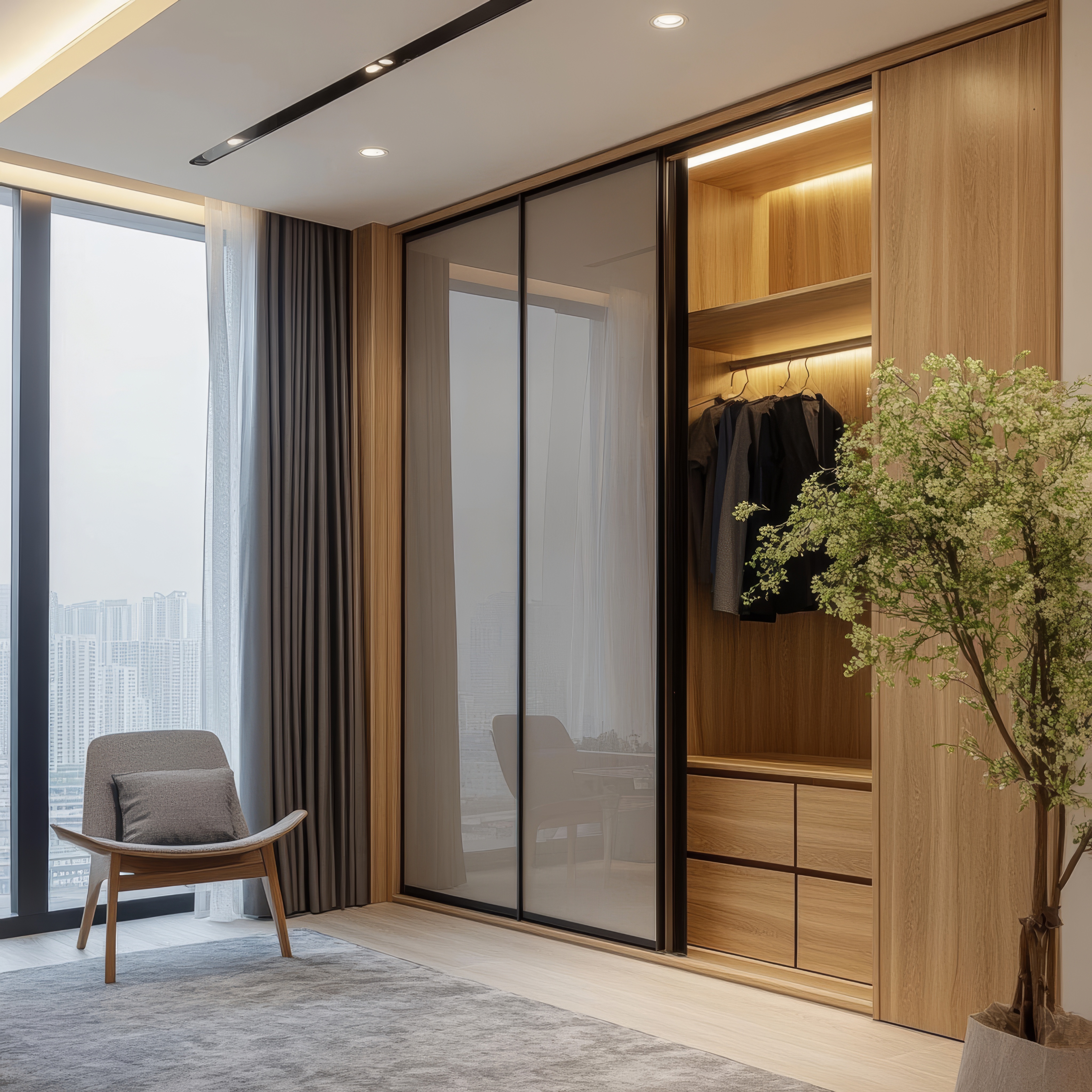 Install Sliding Doors - Living Room Divider Ideas