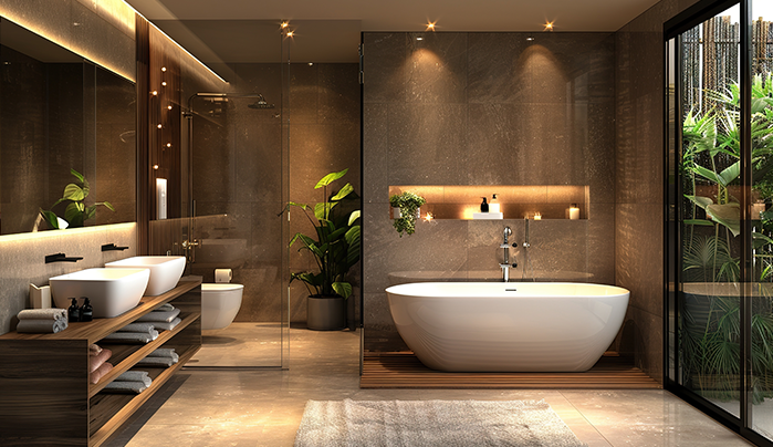 Sainik laminate for modern bathroom - CenturyPly