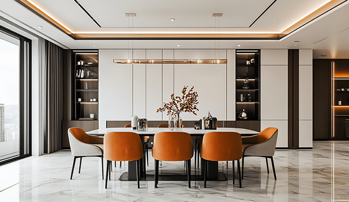Modern plywood dining table - CenturyPly