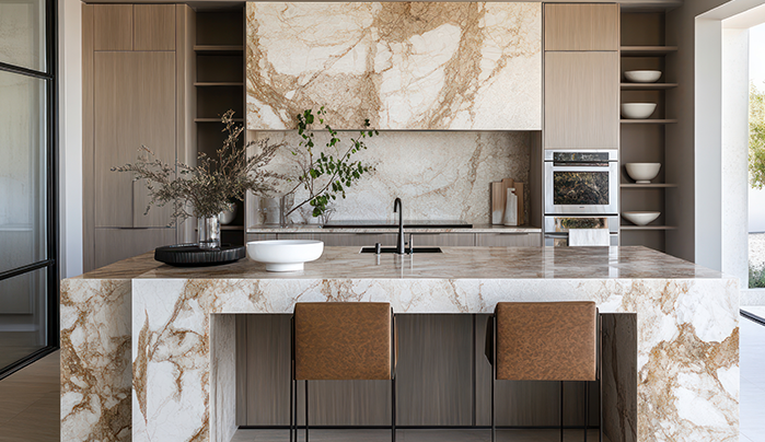 Stone-inspired Kitchen - Stunning Sunmica Designs