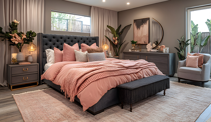 Pink Blush Bedroom - Modern Bedroom Design Ideas
