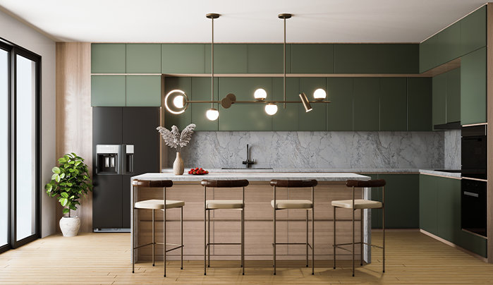 Plywood kitchen cabinet - CenturyPly