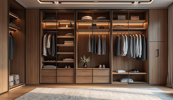 Waterproof plywood wardrobe