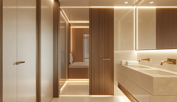 Minimalist Bathroom Door Design