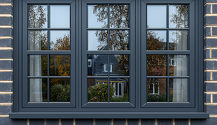 Multi-Pane Grid Windows-kitchen Window Designs