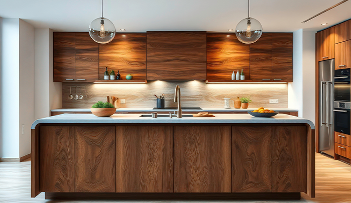 Veneers kitchen cabinet- CenturyPly