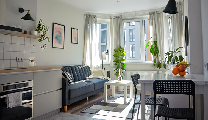 Add Artificial Greenery - Small Room Interior Design Ideas