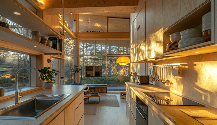 Modern pLywood kitchen - CenturyPly