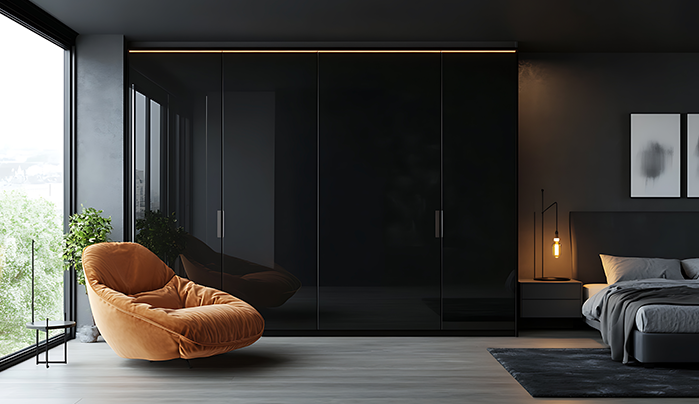 Glossy laminate wardrobe - CenturyPly