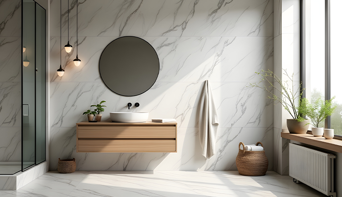 Modern bathroom plywood vanity - CenturyPly