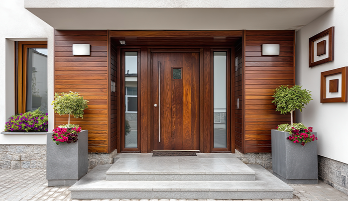 Two-Tone Painted Door-Bedroom Door Designs