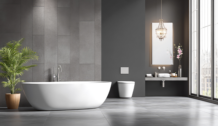 Modern bathroom with plywood interior - CenturyPly