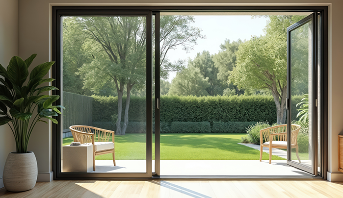 Minimal Frame Glass Door - Kitchen Door Design