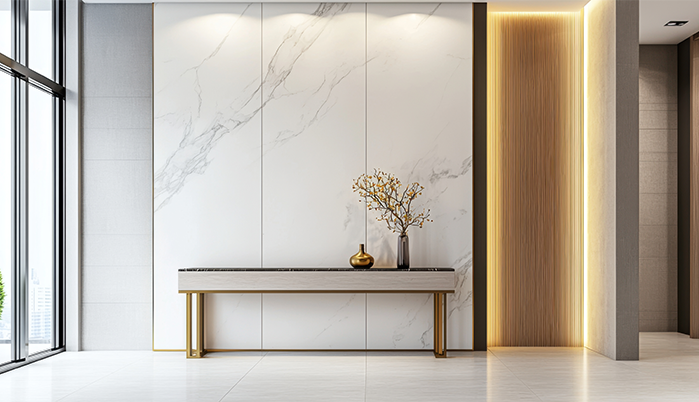 Entryway Textures that Speak Volumes - WPC Wall Panel Design