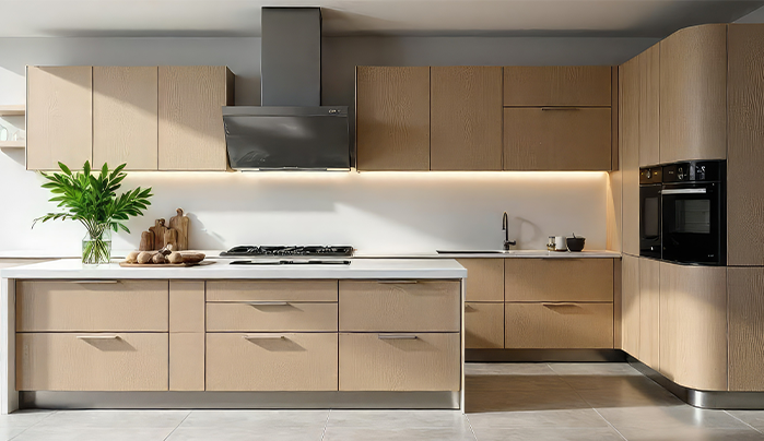 Glossy kitchen cabinet - CenturyPly