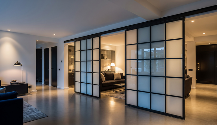 Sliding Door Partition - Hall Partition Designs