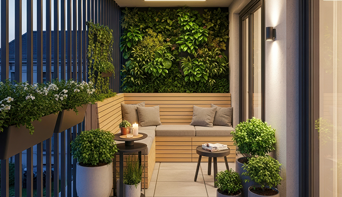 Multi-Season Lounge Balcony- Balcony Design Idea
