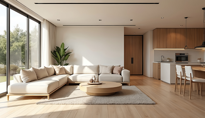 Modern living room plywood furniture - CenturyPly