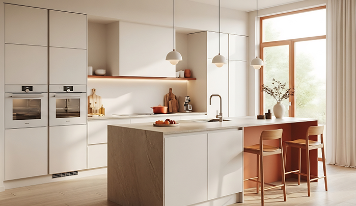 Glossy laminate kitchen cabinet - CenturyPly