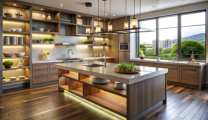 Modern BWP kitchen - CenturyPly