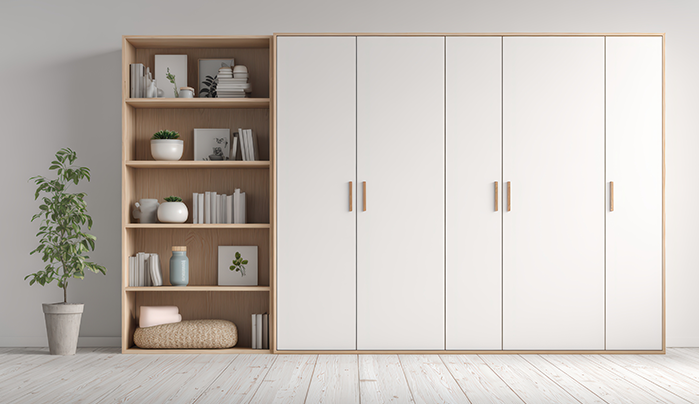 Matte Finish Elegance - Wardrobe Design for Bedroom