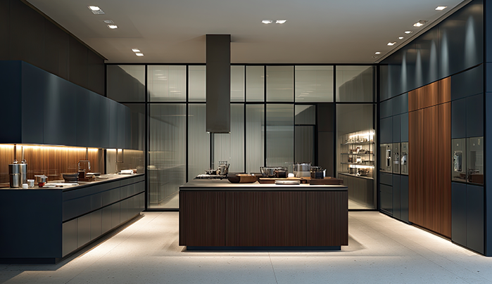 Partition with Cabinets - Hall Partition Designs