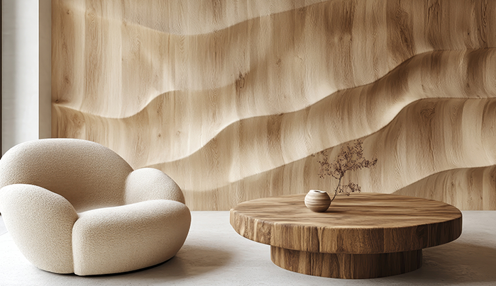 Modern plywood round table - CenturyPly