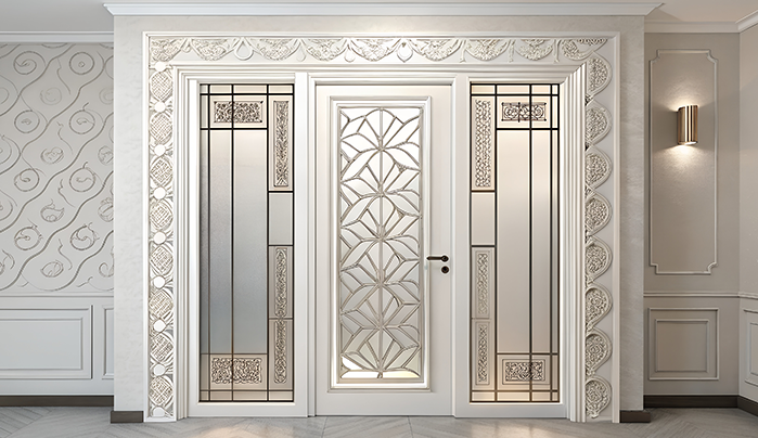 Patterned Laminate Door - Kitchen Door Design