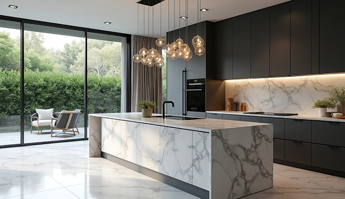 Contrasting Kitchen - Stunning Sunmica Designs